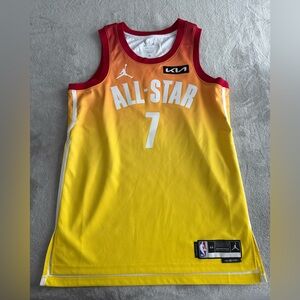 Kevin Durant #7 Jordan Brand 2023 NBA AllStar Game Swingman Jersey Yellow/Orange
